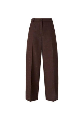 PINKO pressed-crease wide-leg trousers - Brown