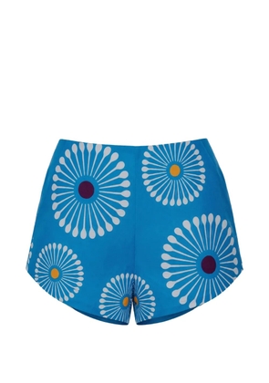Cala de la Cruz Bahamas floral-print shorts - Blue