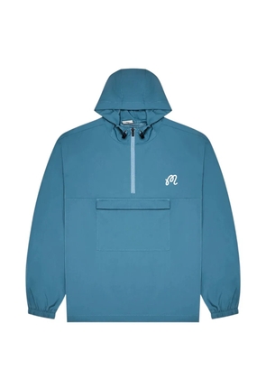 Malbon Golf Bridge logo-print hoodie - Blue