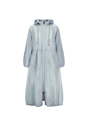 Herno removable-hood crinkle parka - Blue