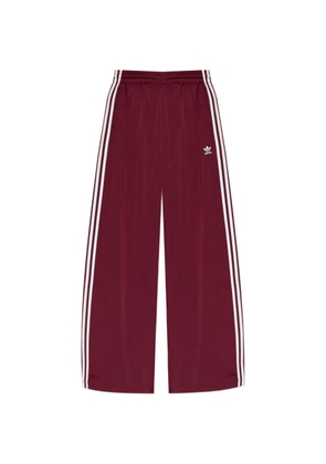 adidas side-stripe wide-leg trousers - Red