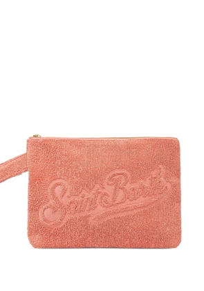MC2 Saint Barth Pareasy pochette with jacquard saint barth logo - Orange