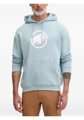 Mammut logo-print drawstring hoodie - Blue