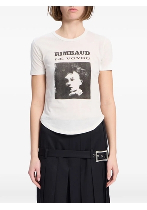 Ann Demeulemeester Le Voyou graphic-print T-shirt - Neutrals