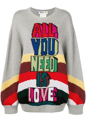 Stella McCartney intarsia-knit jumper - Grey