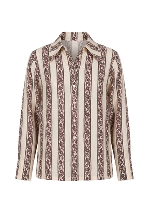 Alix of Bohemia Dana floral-print silk shirt - Neutrals