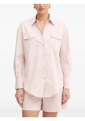 FRACOMINA striped pocket shirt - Pink