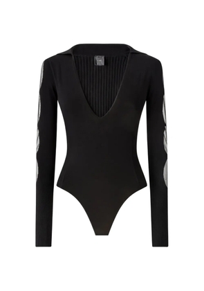PINKO bodysuit with sheer details - Black
