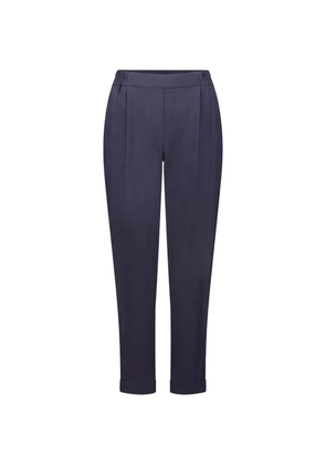 Betty Barclay pleated turn-up trousers - Blue