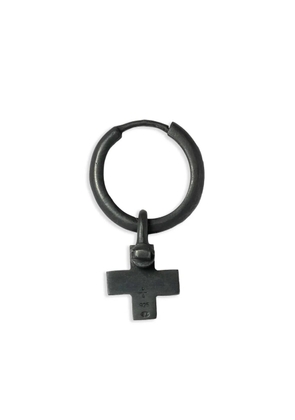 Parts of Four cross-charm earring - Black