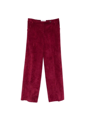ERMANNO FIRENZE corduroy-effect palazzo pants - Red