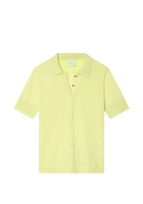 Paul Smith merino wool-blend lime polo shirt - Yellow