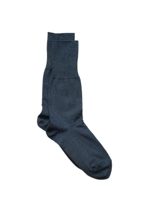yahae organic-cotton ribbed socks - Blue