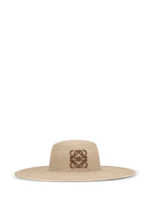 LOEWE x Paula's Ibiza Anagram wide-brim sun hat - Neutrals