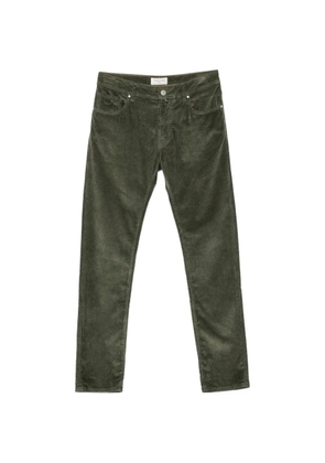 Jacob Cohën corduroy logo-patch trousers - Green