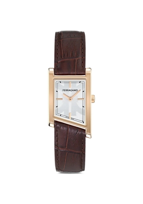 Ferragamo Asymetrique 39mm watch - White