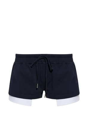 DSQUARED2 layered drawstring shorts - Blue