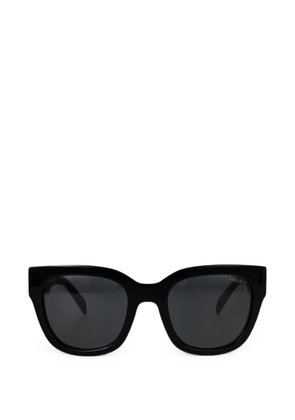 Prada Eyewear logo-plaque sunglasses - Black