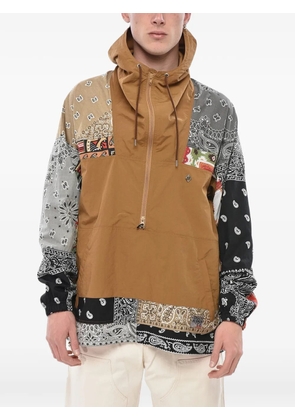 Children Of The Discordance bandana-patchwork jacket - Brown
