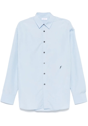 Ferragamo logo-embroidered shirt - Blue