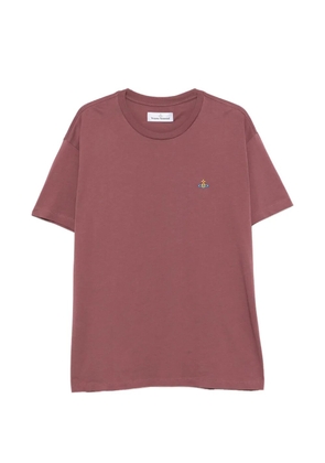 Vivienne Westwood Orb-embroidered T-shirt - Pink