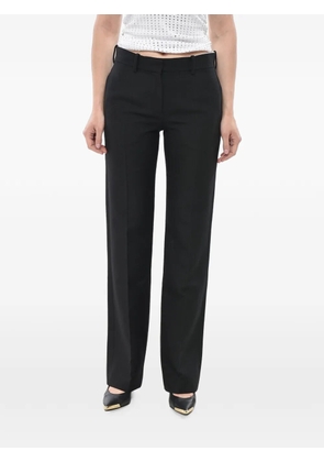 The Row Selvie virgin wool-blend trousers - Black