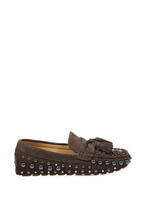 strategia shoes Mykonos stud-embellished loafers - Brown