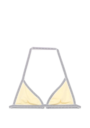 Versace triangle-cup bikini top - Yellow
