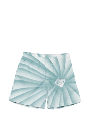 Versace graphic-print swim shorts - Blue