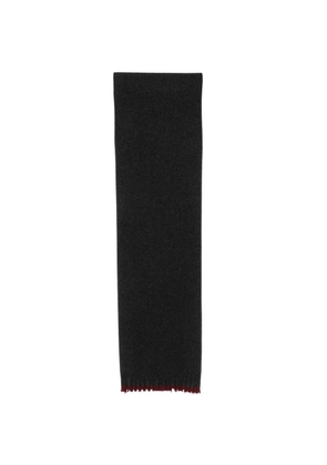 Uma Wang distressed-edge cashmere scarf - Grey