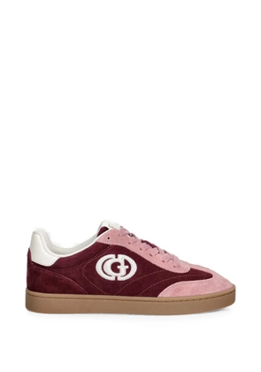 GUESS USA logo-embroidered panelled sneakers - Pink