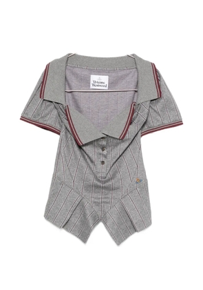Vivienne Westwood Monday pinstriped top - Grey