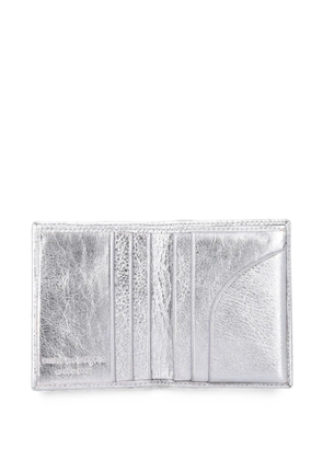 Comme Des Garçons Wallet metallic-effect card holder - Silver