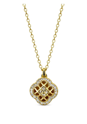 Velora Vie Crownclover zircon necklace - Gold