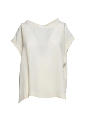 MOMONÌ boat-neck short-sleeve top - Neutrals