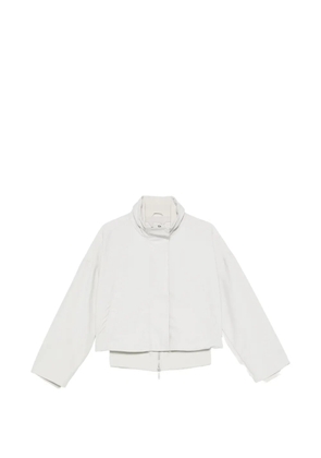 Emporio Armani high-neck bomber jacket - Neutrals