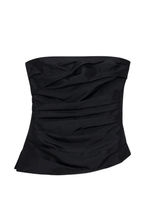 Simkhai Emerson ruched bustier top - Black
