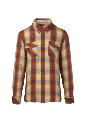 GOD'S TRUE CASHMERE cashmere plaid shirt - Red