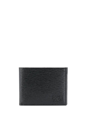 Ferragamo Gancini leather fold-over wallet - Black