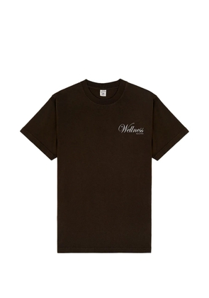 Sporty & Rich Soho cotton T-shirt - Brown