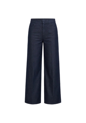 SA SU PHI pressed-crease wide-leg jeans - Blue