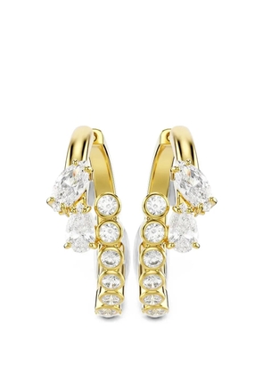 Swarovski Mesmera crystal-embellished hoop earrings - Gold