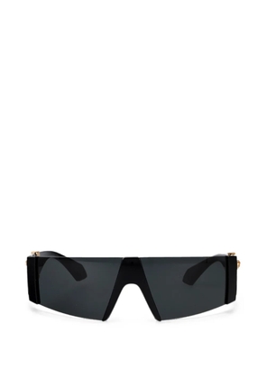 Versace Eyewear Medusa plaque shield-frame sunglasses - Black