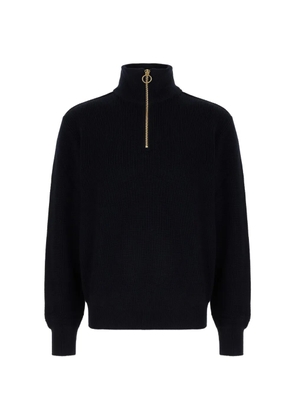 Paul & Shark ribbed-knit half-zip sweater - Blue