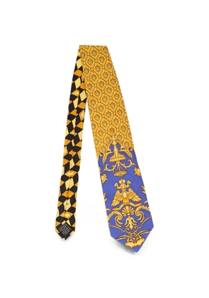 Versace Pre-Owned Baroque Medusa silk tie - Yellow