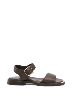SERGIO MORETTI FIRENZE buckle-fastening leather sandals - Brown
