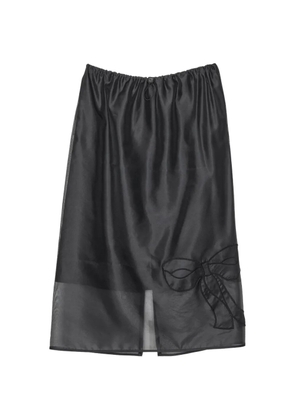 Cecilie Bahnsen CBBria bow-embroidered midi skirt - Black