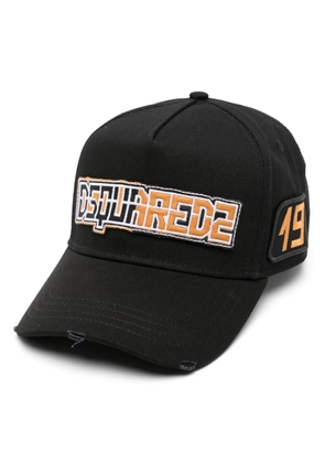 DSQUARED2 logo-patch baseball cap - Black