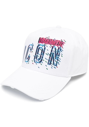 DSQUARED2 Icon logo-print baseball cap - White