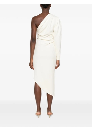 Federica Tosi one-shoulder draped asymmetric dress - White
